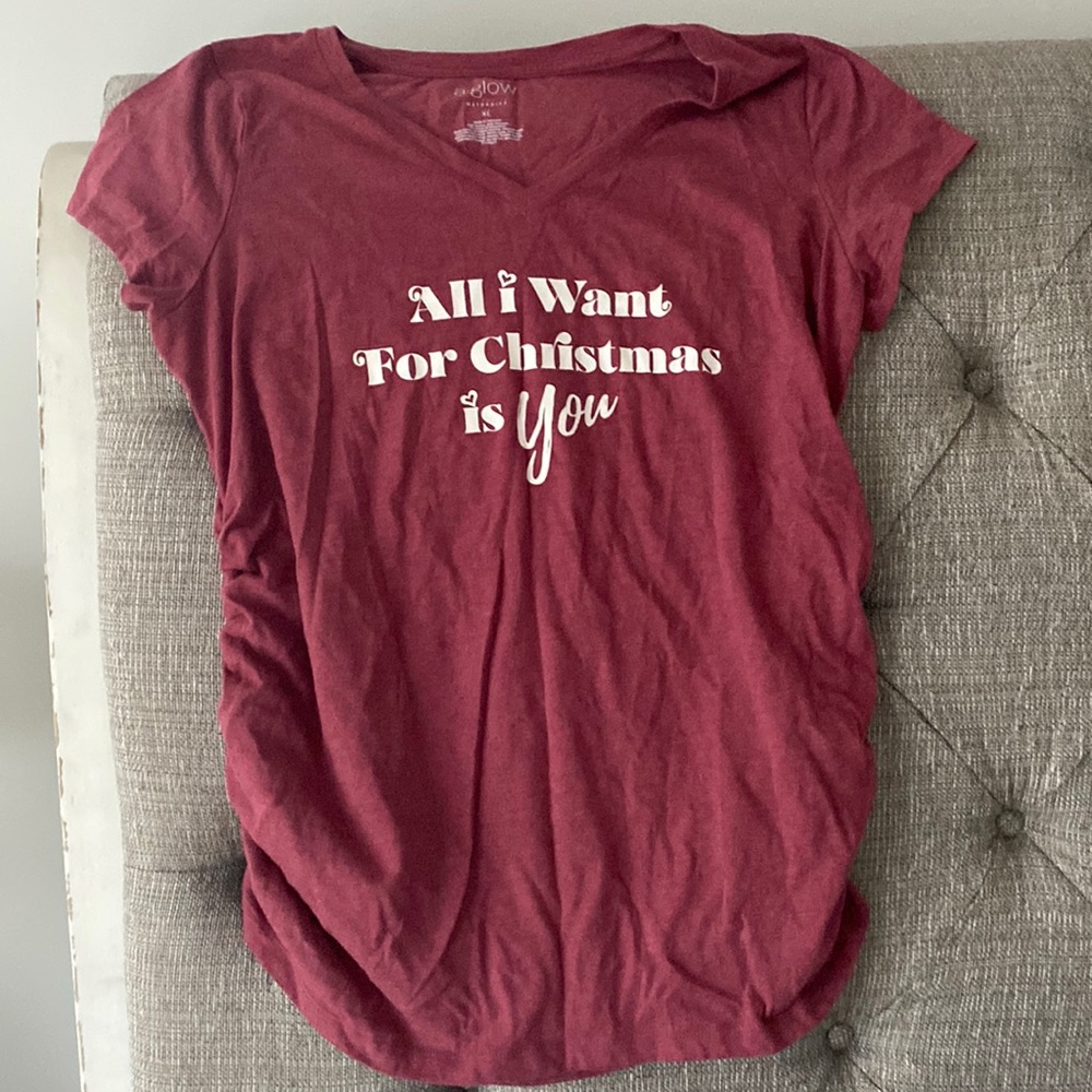 Maternity Christmas tshirt